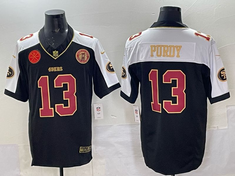 Men 2025 Nike San Francisco 49ers #13 Purdy Black Limited NFL Jersey style 0074->san francisco 49ers->NFL Jersey